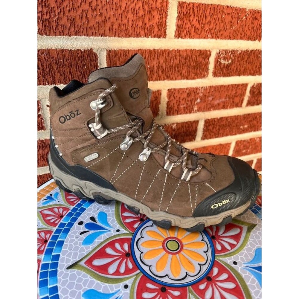 Oboz Bridger Mid Waterproof Brown Hiking Boots Women’s 9